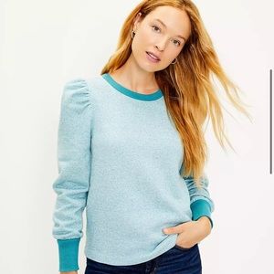 LOFT Puff sleeve sweatshirt